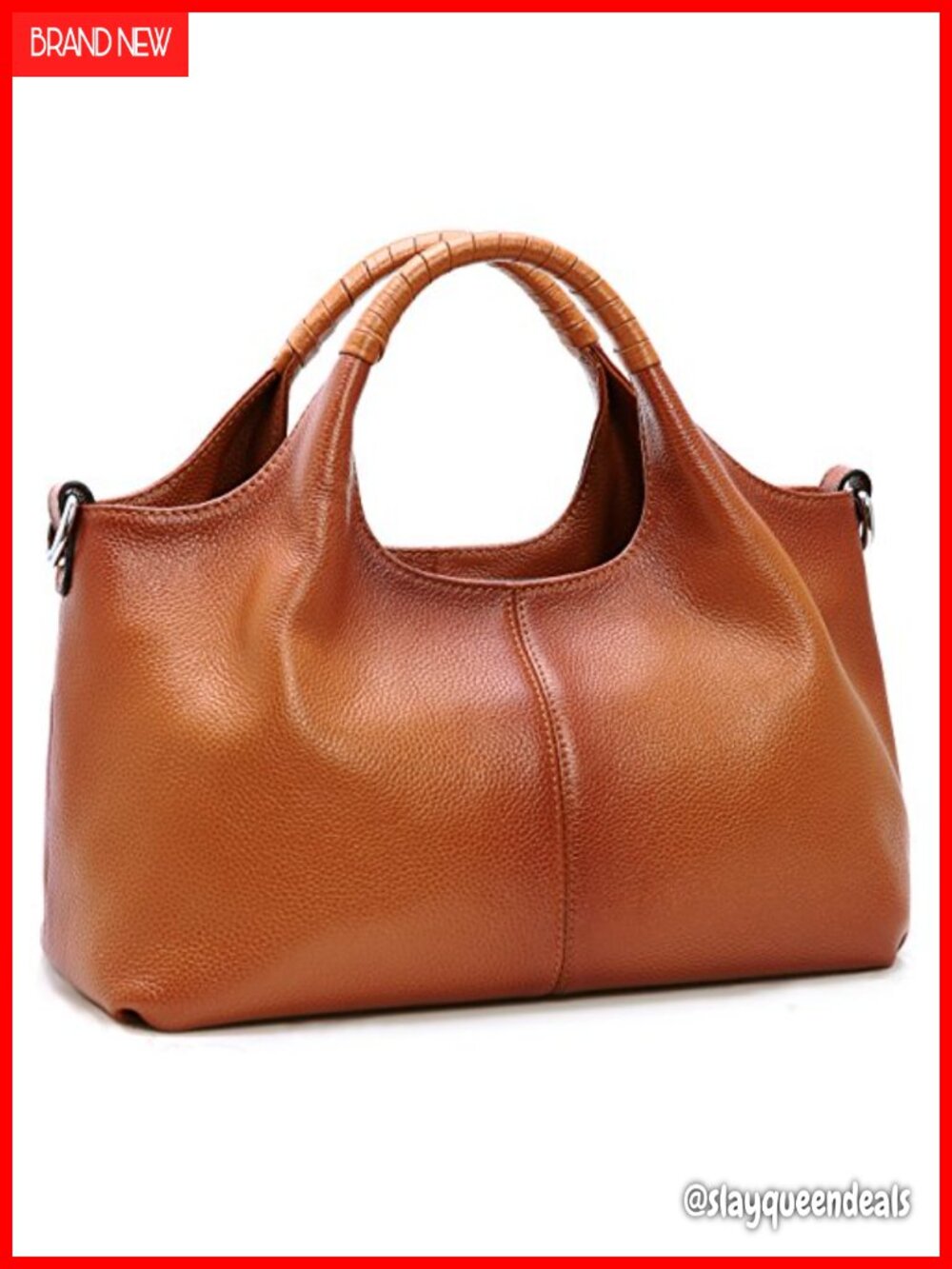 Genuine Leather Satchel Handbag Crossbody Shoulder Bag Hobo Purse Work Tote
